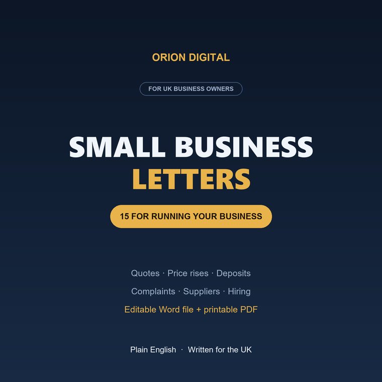 Small business letters