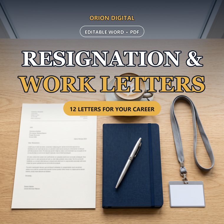 Work and resignation letters