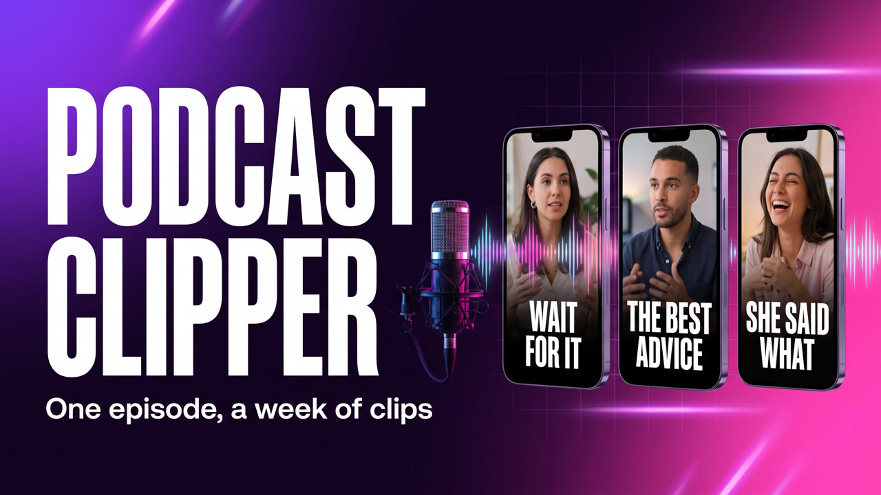 Podcast Clipper — one episode, a week of clips